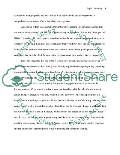 Knowledge in Pupils Mind