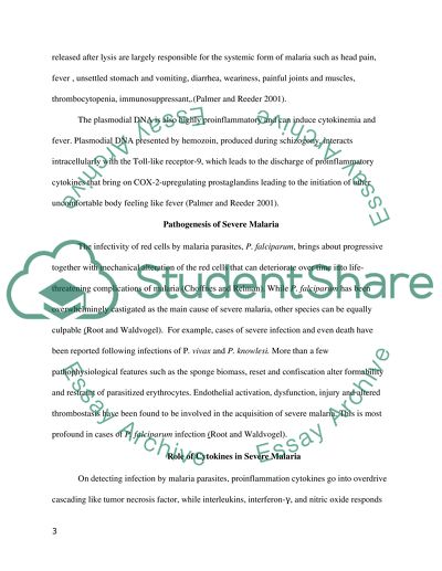 Pathophysiology and Epidemiology of Malaria