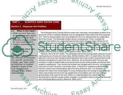 Public Perception of US Army Educational Levels