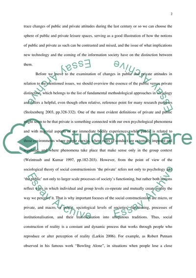 Private Worlds and Public Lives