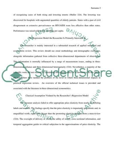 Econometric Regression Analysis