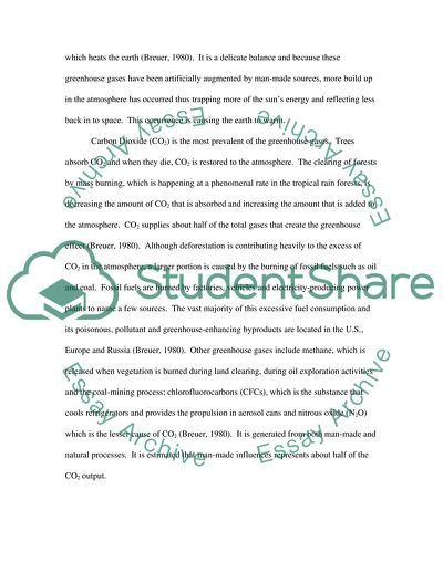 Causes of an Enhanced Greenhouse Effect