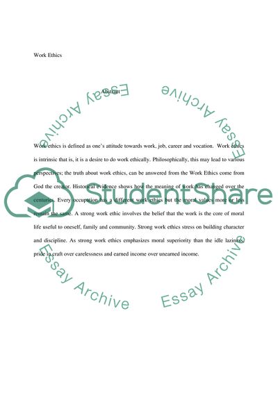 Change in Peoples Attitude towards Work Ethics