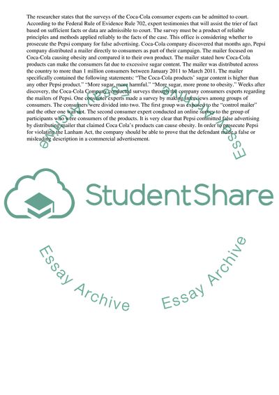 Charging Pepsi with False Advertising