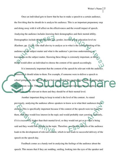 Factors affecting Speech