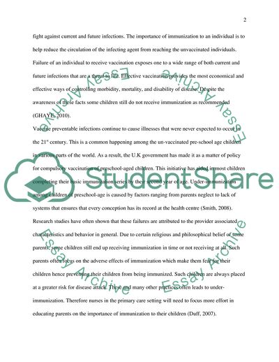 A 5-Months-Old Baby Requesting Immunization