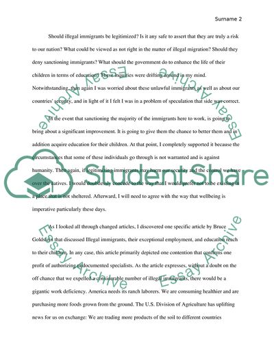 Illegal Immigration and Children Education