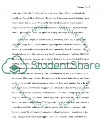 No country for old men essay