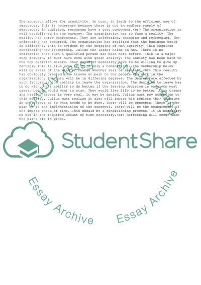 The Plan for Growth and Stability of The Organization