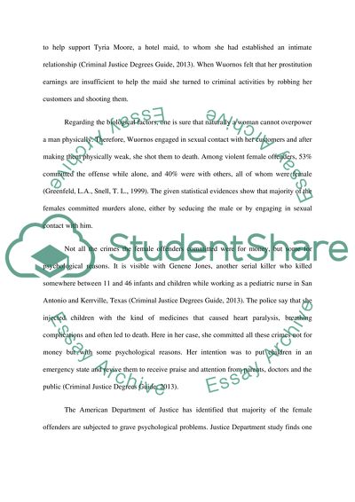 The Potential Causes of Female Violence