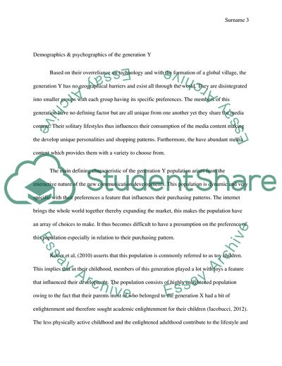 Generation Y Fashion Preferences