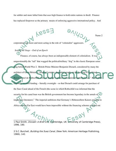 From firepower to finance:the evolution of colonial and neo-colonial power