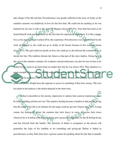 Literary Criticism Applied to Araby