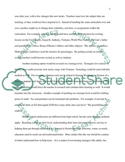 The Theme of Adolescence