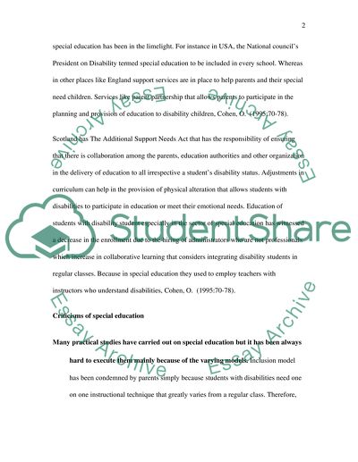 Inclusive and special education: disability issues and society