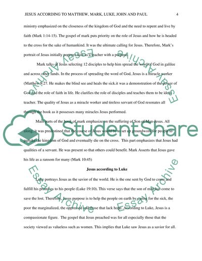 Jesus According to Matthew