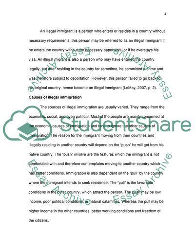 Reasons for Illegal Immigration