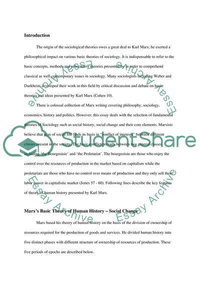 Basic Theories and Ideas Presented by Karl Marx