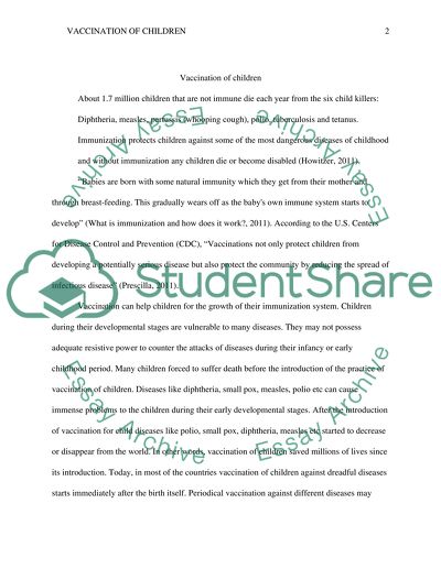 Vaccination of children. The importance of parents need to vaccinate their children