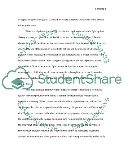 From Rebellion to Revolution: Slave Revolts in Hemispheric Perspective