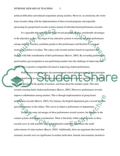 Intrinsic Reward of Teaching