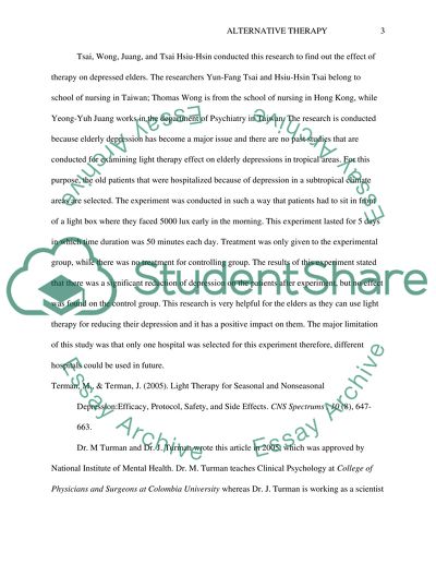 The Effectiveness of Light Therapy