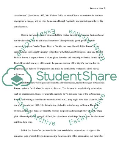 Into the Woods with Nathanial Hawthornes Young Goodman Brown