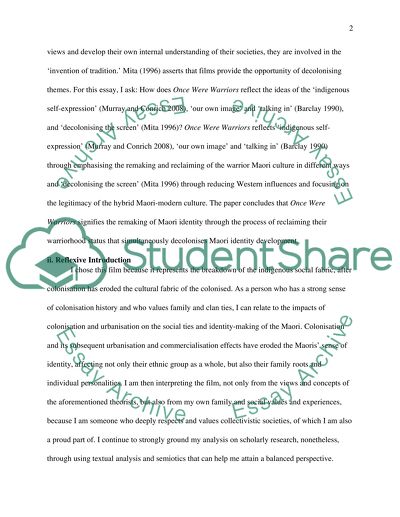 Maori Identity Expression and Development in Once Were Warriors