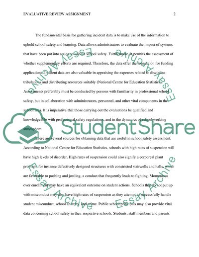 Evaluative Review Assignment