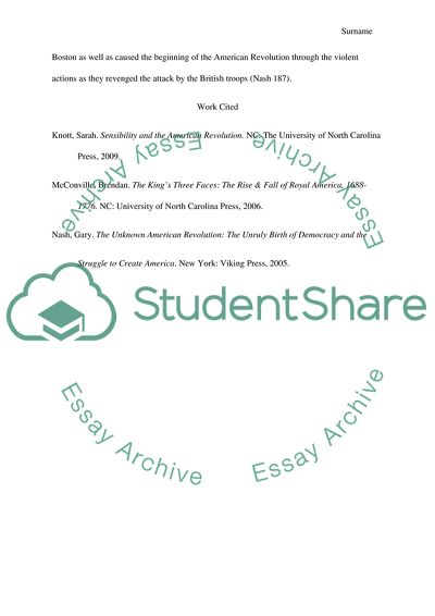 Disagreement between Americans and British