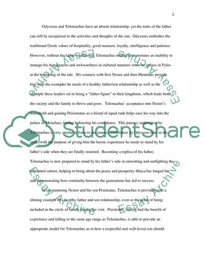Analysis of the Relationships in Odyssey by Homer