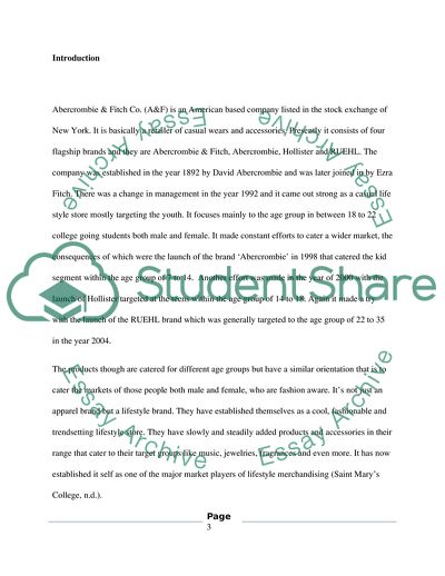 Marketing Management of Abercrombie & Fitch
