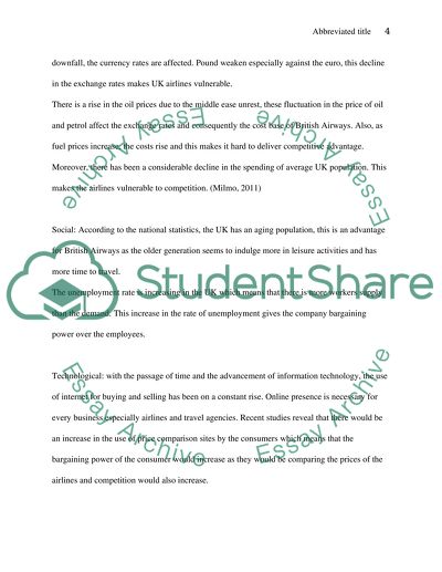 The Competition in the Market - British Airways