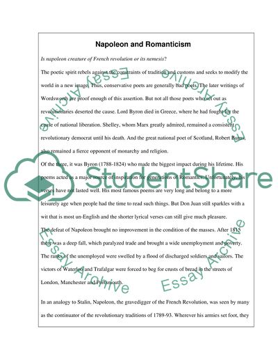 Napoleon and Romanticism