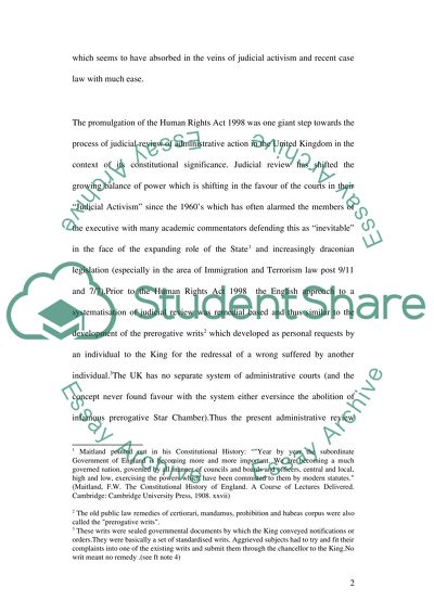 The Human Rights Act 1998