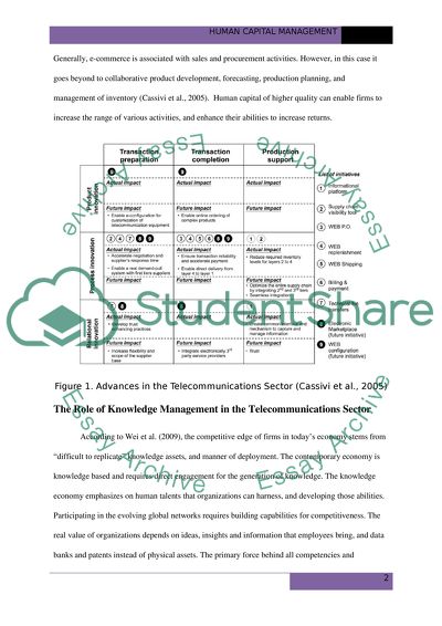 Human Management in the Telecommunications Sector