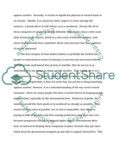 Structural Violence Issue