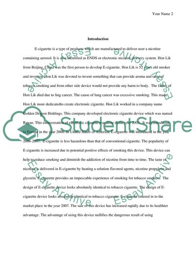 How E-cigarette Becomes Popular among the Smokers