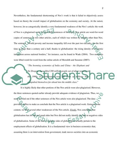 A critical review on a perspective of globalization