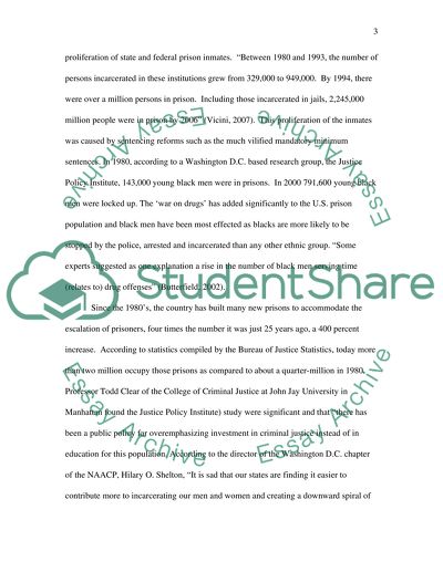 African American Teens Receive Harsher Sentences than Caucasian within the Criminal Justice System