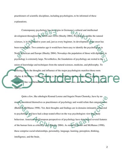 Tracing the Definition of Psychology