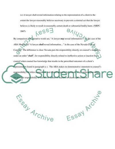 Codes of Conduct for Lawyers