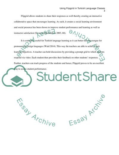 Flipgrid in Turkish Language Classes