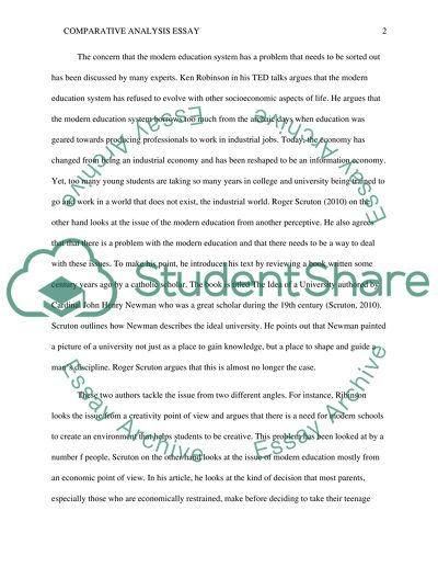 Comparative analysis master thesis