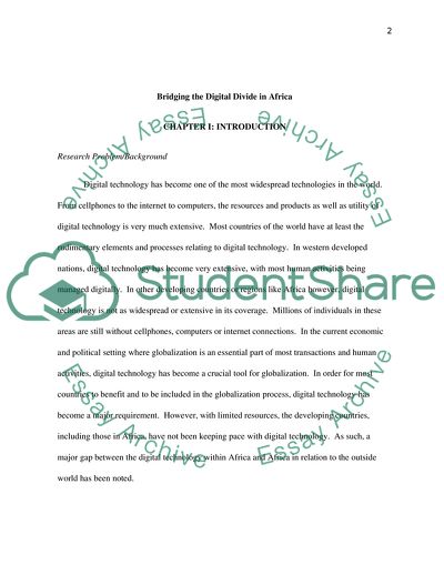 Bridging the Digital Divide in Africa