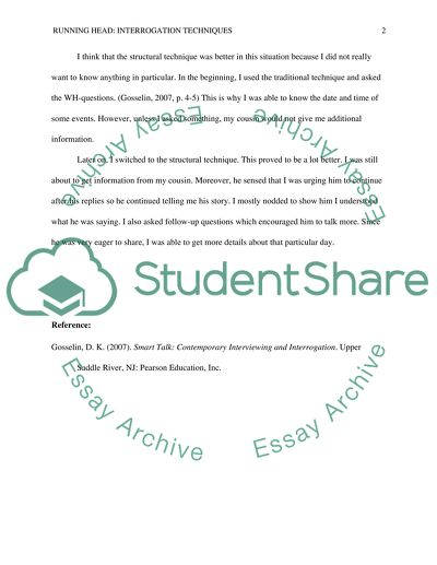 Behavioral Interviewing and Interrogation Techniques