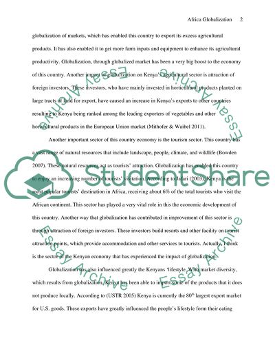 Globalization in Africa