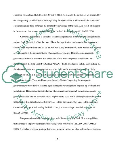 Bank Muscat as the Chief Financial Services Giver in Sultanate Oman