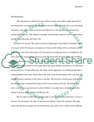 Shot by Shot Analysis of Stephen Spielbergs Film Schindlers List