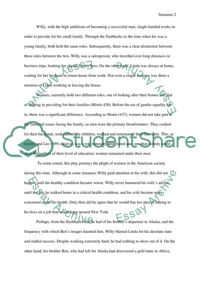 Exploring Gender Roles in the 1940s With Reference Death of a Salesman